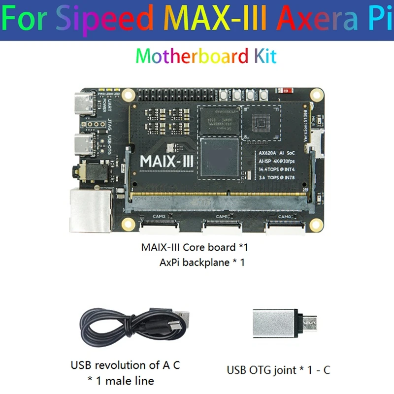 

Для Sipeed MAX-III Axera Pi комплект материнской платы 2GB LPDDR4X 3733Mhz 4K @ 30Fps AI Soc Поддержка Dual RGMII/RMII Mode Ethernet