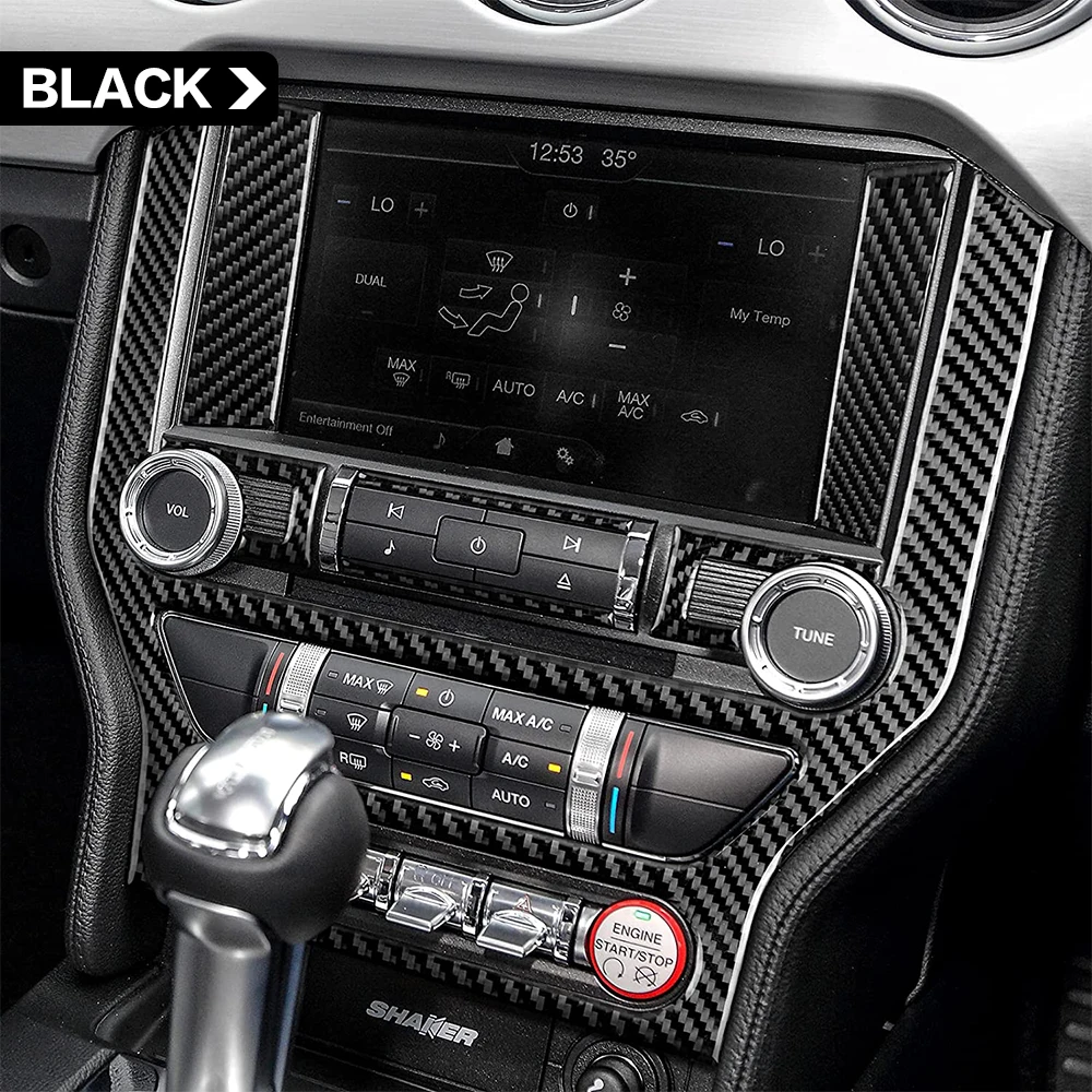 Чехол центральной консоли автомобиля из углеродного волокна аксессуар для