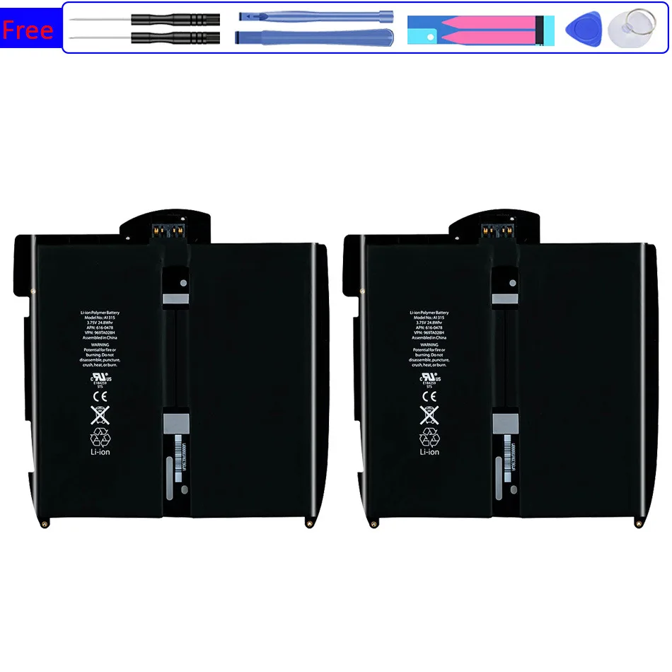 Новый аккумулятор 5900 мАч аккумулятор для планшета Apple IPad 1 IPad1 A1315 A1219 A1337 616-0448 616-0478 969TA028H фирменный аккумулятор