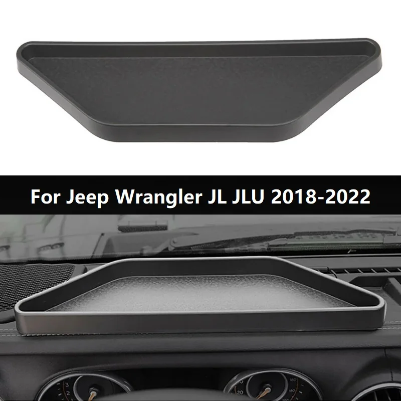 ABS Car Dashboard Center Console Storage Box For Jeep Wrangler JL JLU 2018-2022 Stowing Tidying