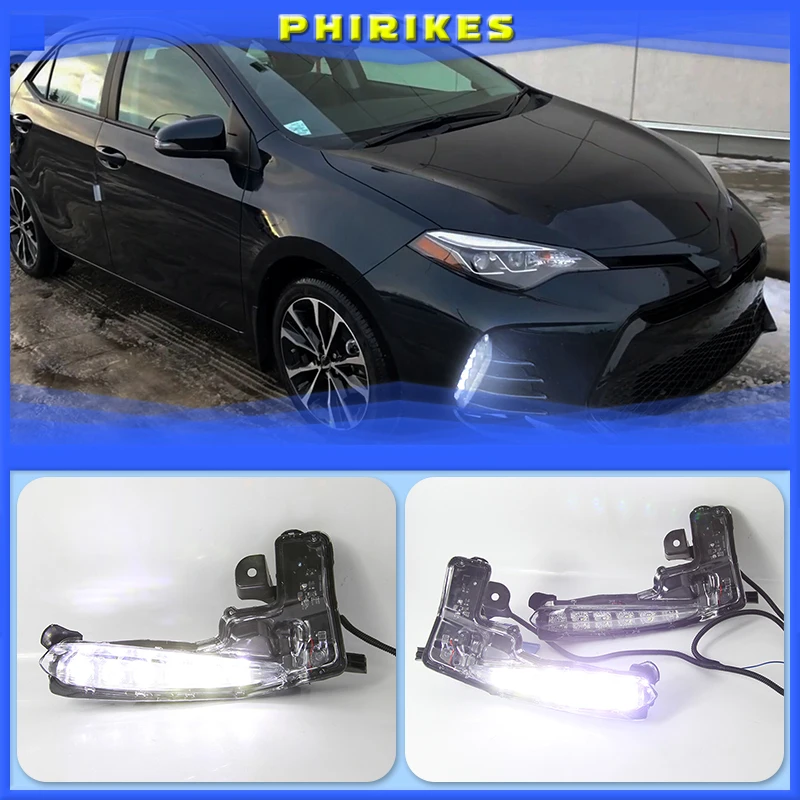 

2 шт., светодиодные противотуманные светильник на передний бампер для Toyota Corolla SE XSE 2017 2018 2019