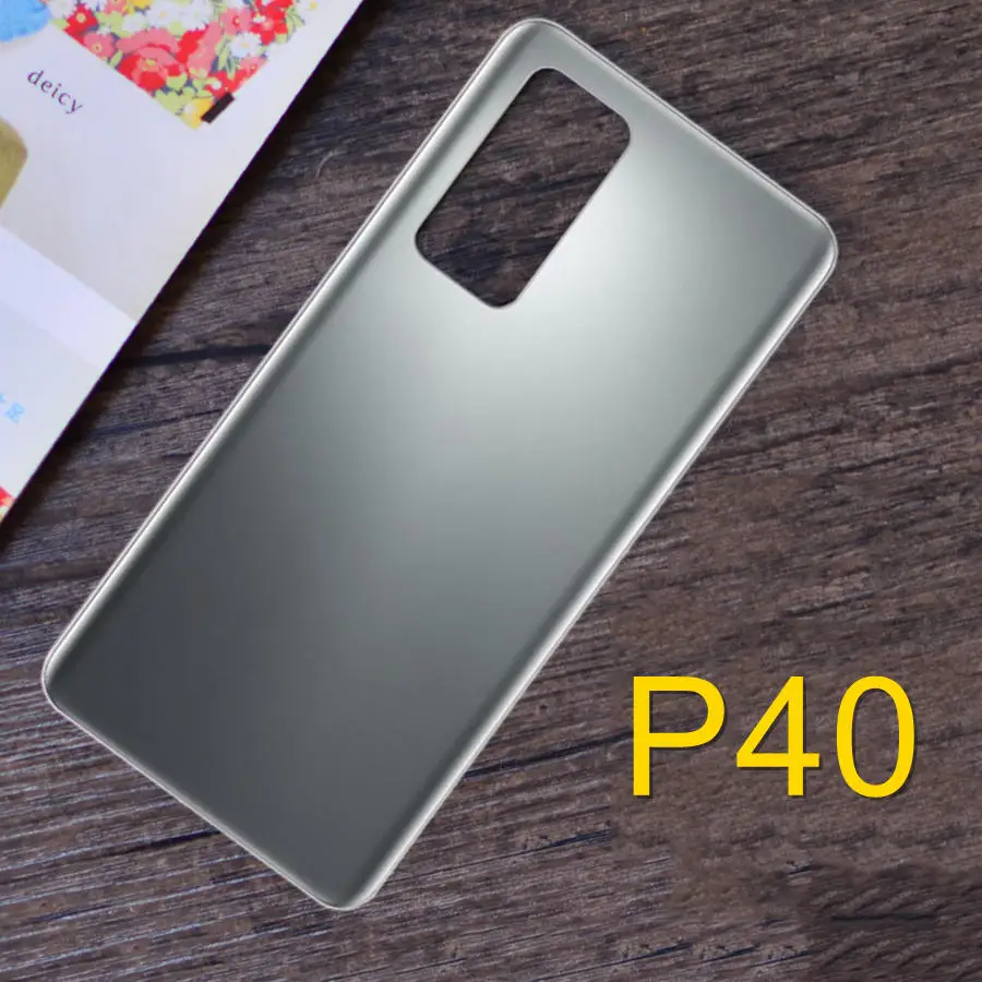Battery Back Glass Cover For Huawei P40 Pro Panel P40Pro Rear Door Housing Clear Case Replacement | Мобильные телефоны и