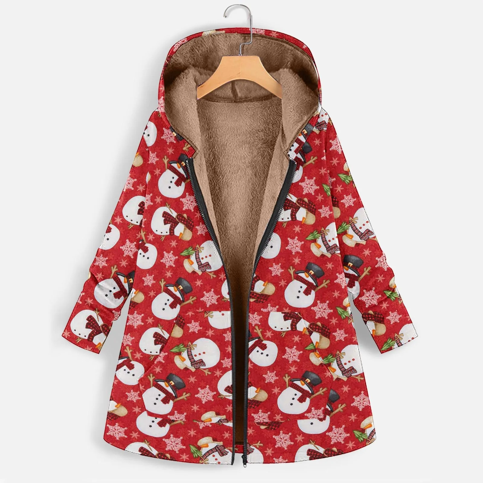 

Повседневные женские пальто, зимние плотные флисовые пальто, теплые облегающие куртки для женщин, куртка на молнии без капюшона, Большие ку...