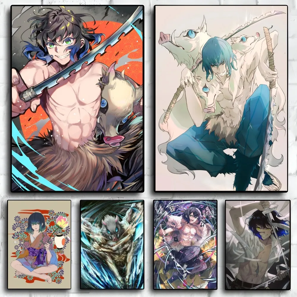Аниме D-demon S-slayer плакат с принтом на бумаге для дома гостиной спальни входа бара