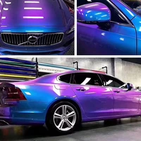 high gloss chameleon purple to blue vinyl wrap film motorcycle car interior styling decals diy sticker sheet glossy films wraps
