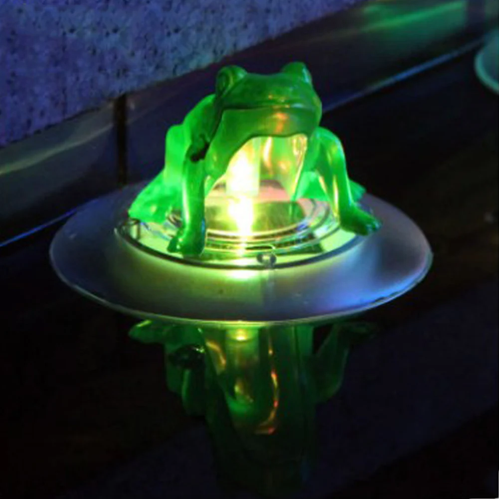 

Automatic RGB Gradient Color Floating Light Pond Decoration Swimming Pool UV Without Battery Waterproof Solar Frosted Plastic