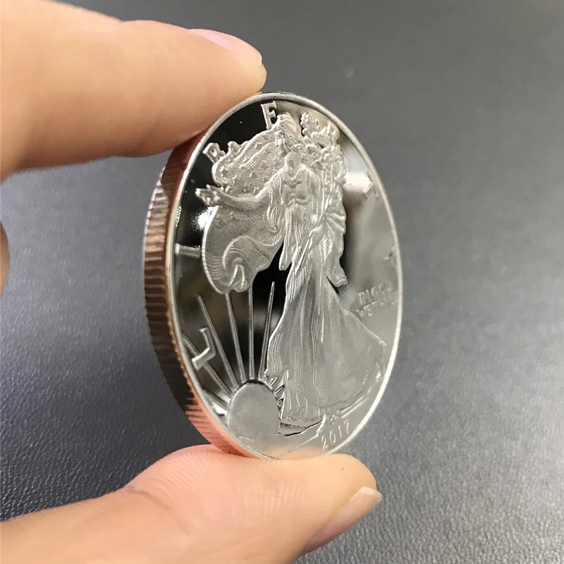 1 унция красивые коллекционные предметы американские корейские новогодние подарки изысканная коллекция 2011-2021 Объединенная Статуя Свободы Посеребренная испытательная монета