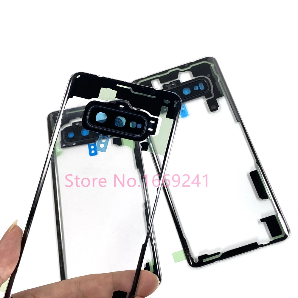 Для SAMSUNG Galaxy S10 S20 Ultra 5G S8 S9 + Plus S6 S7 Edge S10e прозрачная задняя Стеклянная Крышка