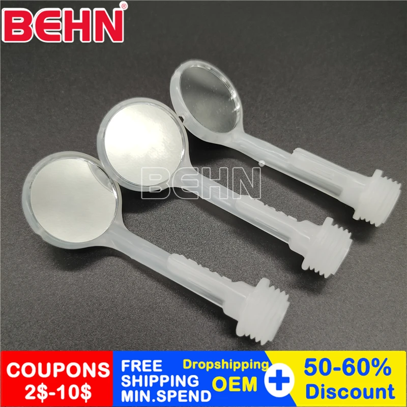 Низкая цена стоматологическое зеркало ручка из нержавеющей стали силиконовая