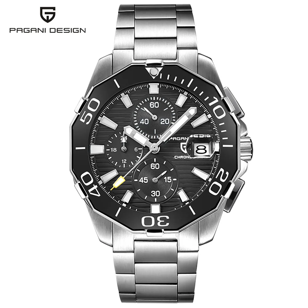 

Business Watch Fully Automatic Mechanical Watch Hot Selling Watch Steel Band Calendar Waterproof Men's Watch PAGANI DESIGN
