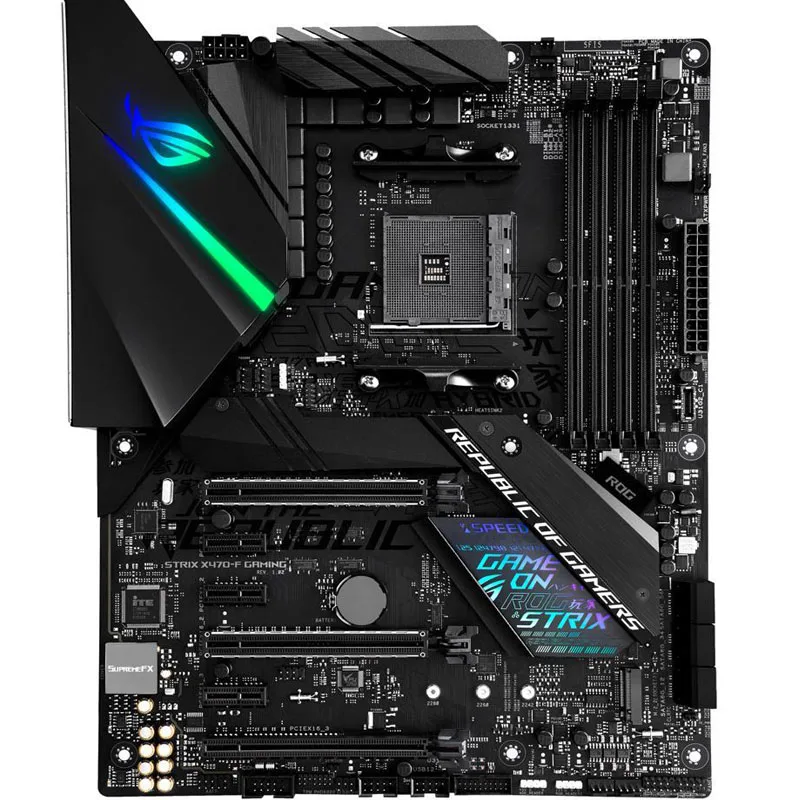 

Б/у материнская плата ASUS ROG Strix X470-F Gaming AM4 с AMD X470 SATA 6 Гб/с ATX AMD