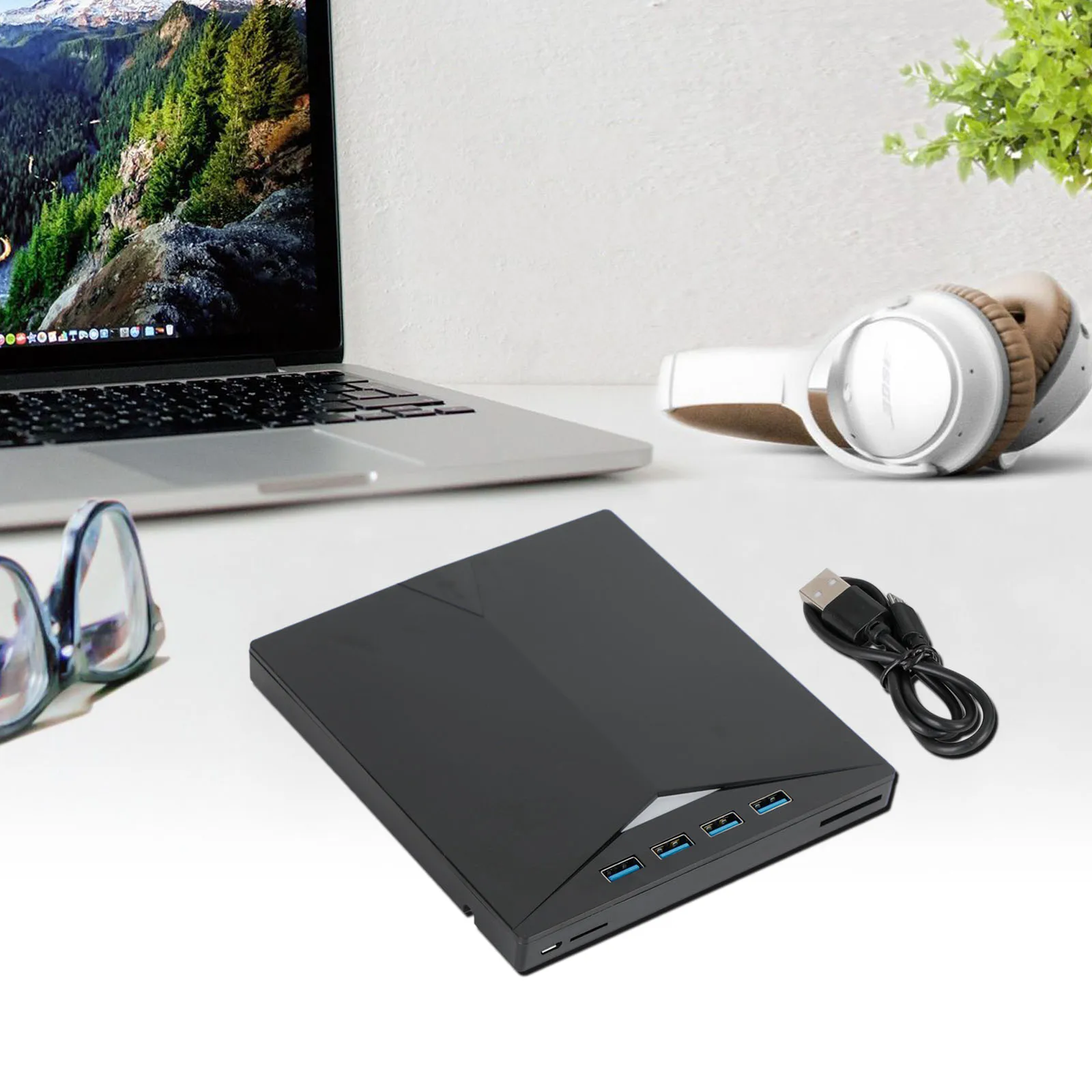 Artudatech USB Type-C 7 IN 1 External ray Disc Writer  Reader BD CD DVD Drive USB 3.0