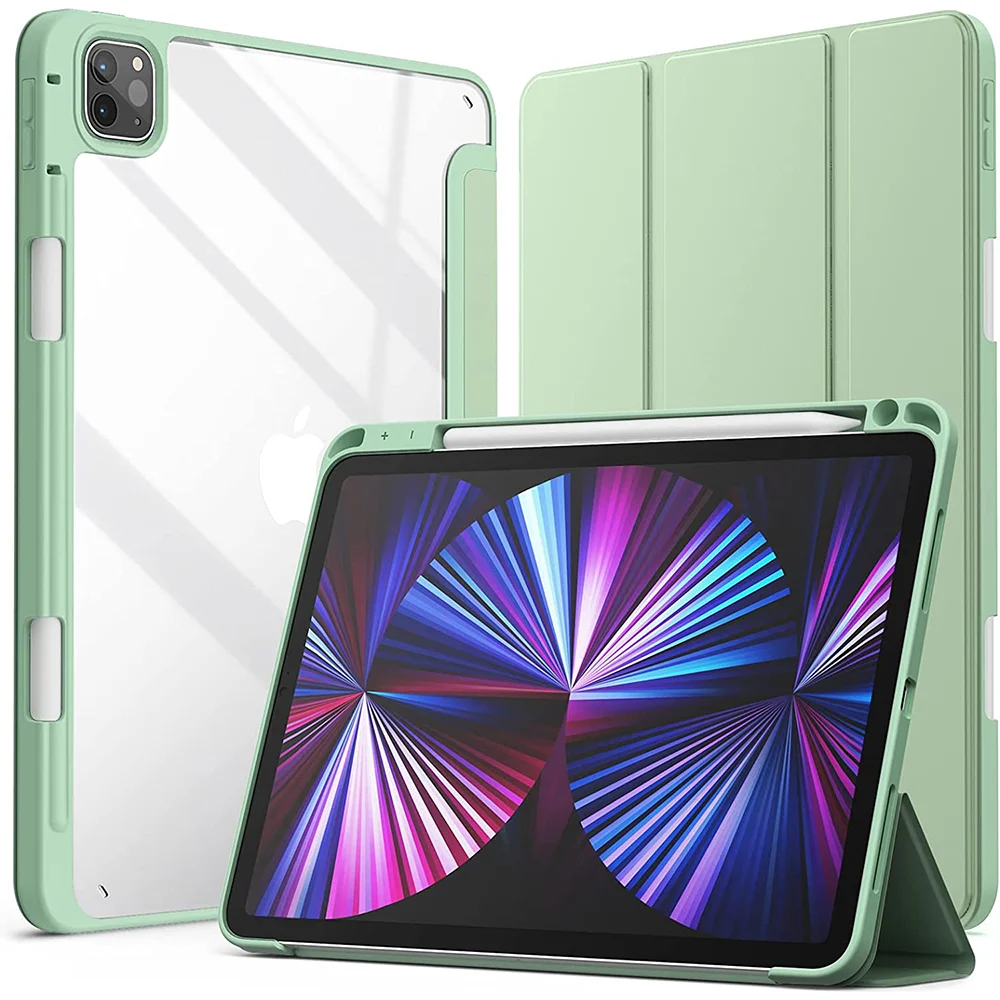 

Hybrid Slim Case for iPad Air 5th Generation 2022 / iPad Air 4th Generation 2020 10.9'' Built-in Pencil Holder Shockproof Cover