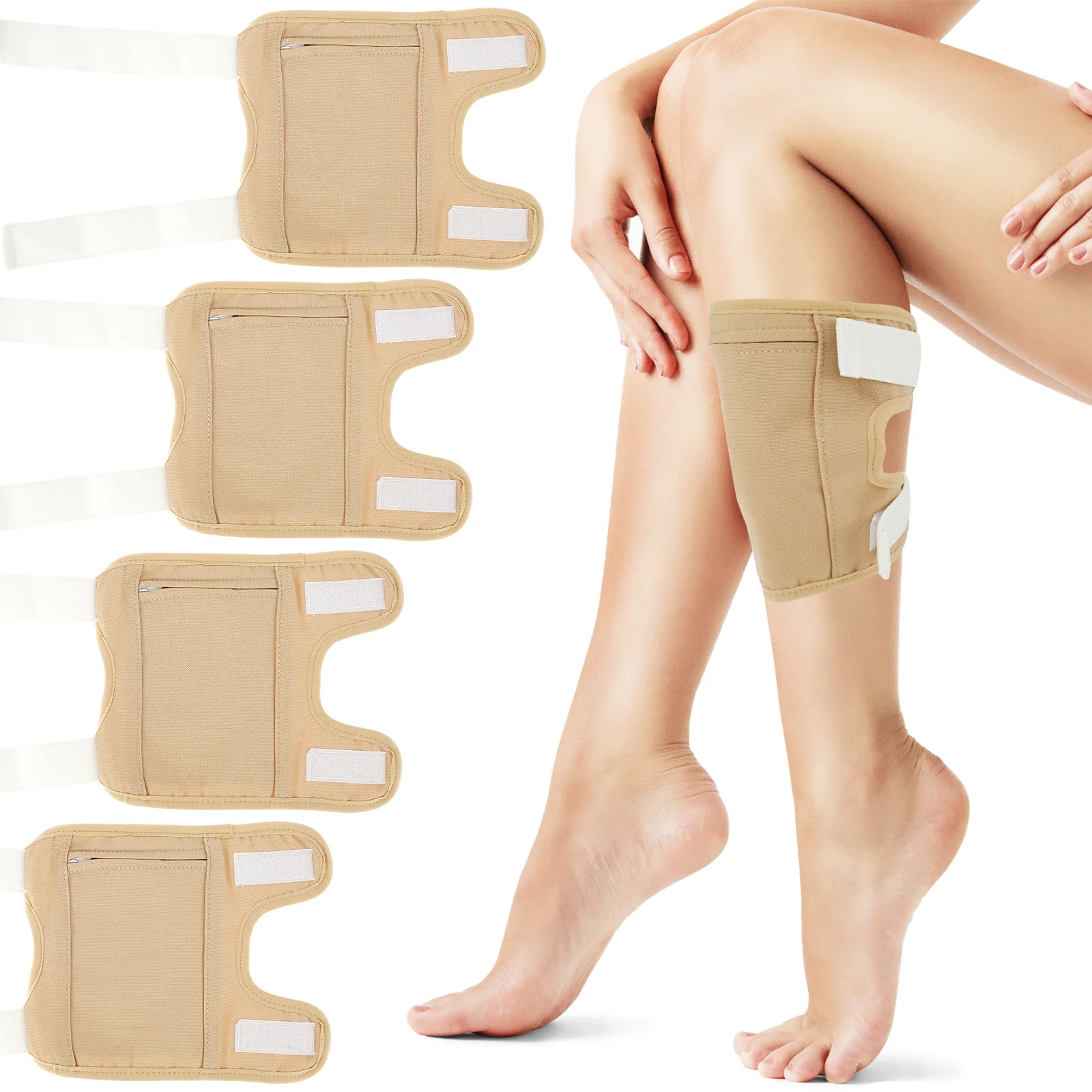 

4 шт., многоразовая масляная накидка на колено, с регулируемыми эластичными ремешками