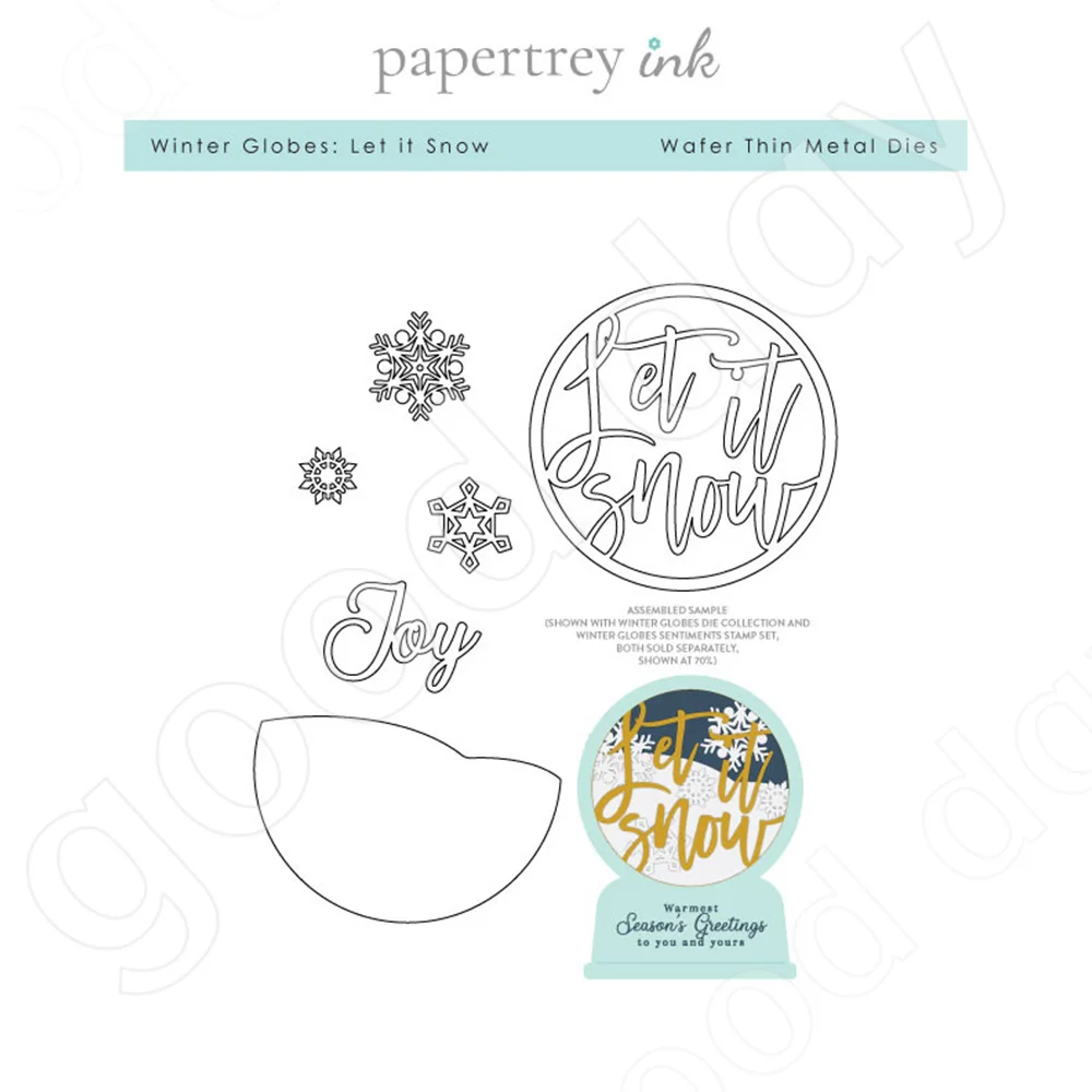 

New Arrival Let it Snow Metal Cutting Dies Scrapbook Diary Decoration Embossing Template Diy Greeting Card Handmade Hot Sale