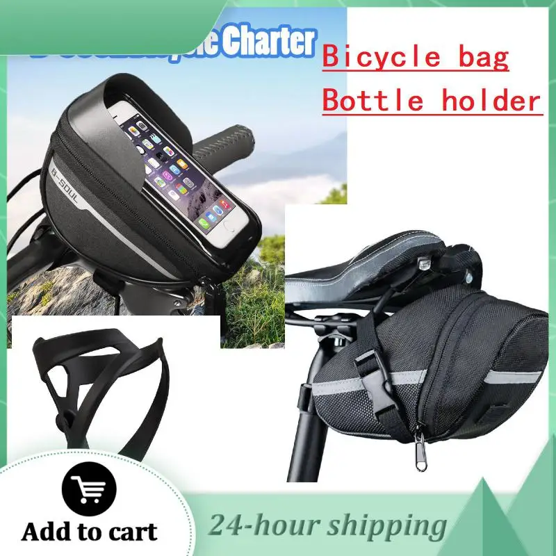 

B-soul 1.5L Bicycle Bag Waterproof Touch Screen Bicycle Head Tube Handlebar Mobile Phone Front Bag Case Cycling Bike Accessories