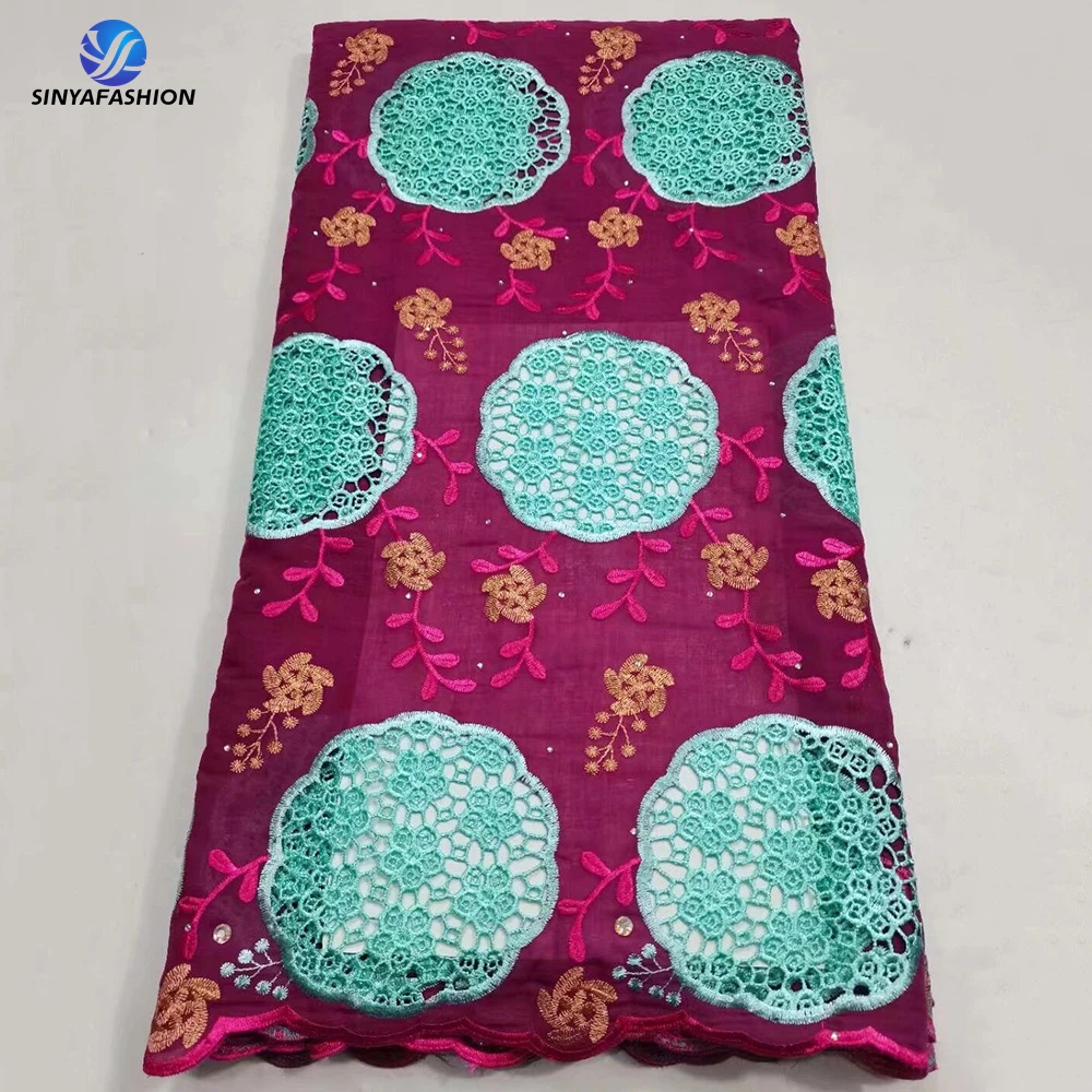 

Швейцарская вуаль Tim, кружевная ткань 2023, высококачественный хлопковый шнурок с вышивкой и цветочным гипюром для свадебной вечеринки