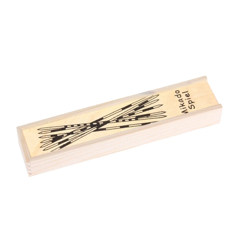

HUYU Traditional Mikado Spiel Wooden Pick Up Sticks Set Traditional Game With Box Toy