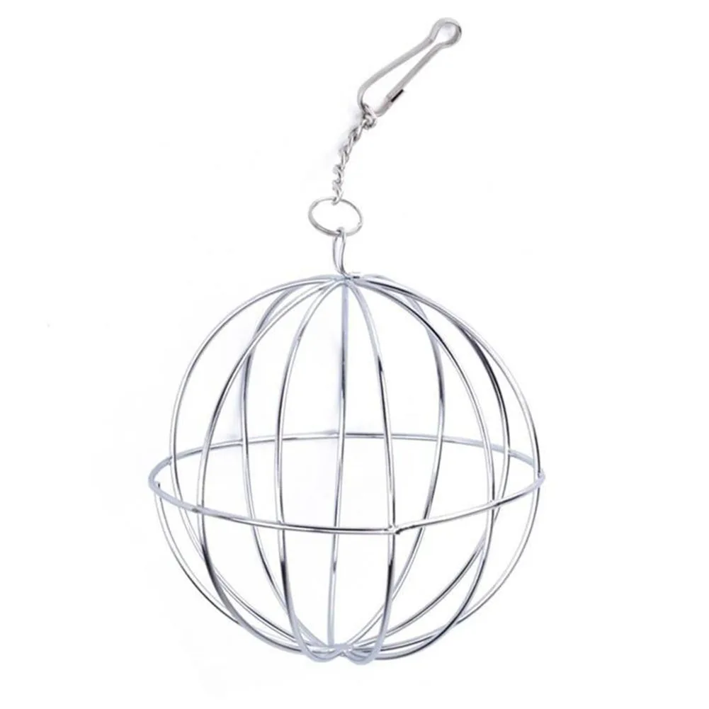 

Stainless Steel Round Sphere Feed Dispense Hanging Hay Ball Guinea Pig Hamster Rat Rabbit Pet Toy