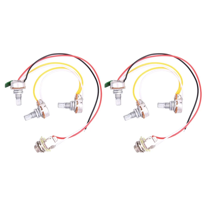 

2 Set Of JB Bass Guitar Wiring Harness-Prewired With 3-500K Pots