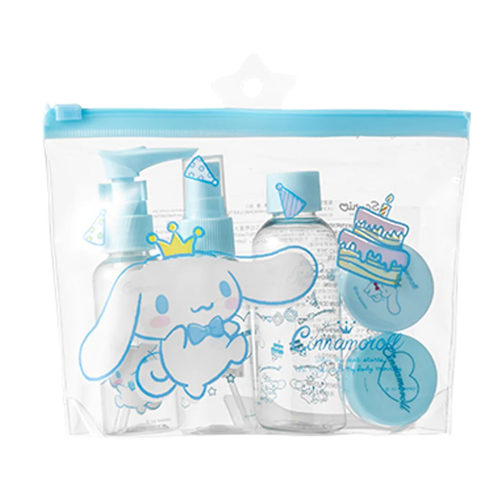 Sanrioed Kawaii Cinnamoroll Kuromi дорожный набор мини-дозатор бутылка-спрей 5 упаковок хорошо