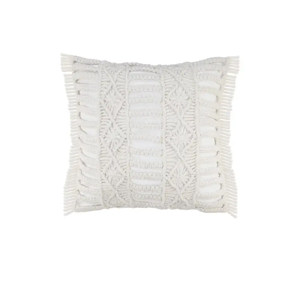 

Handmade Macrame Indoor Outdoor Throw Pillow