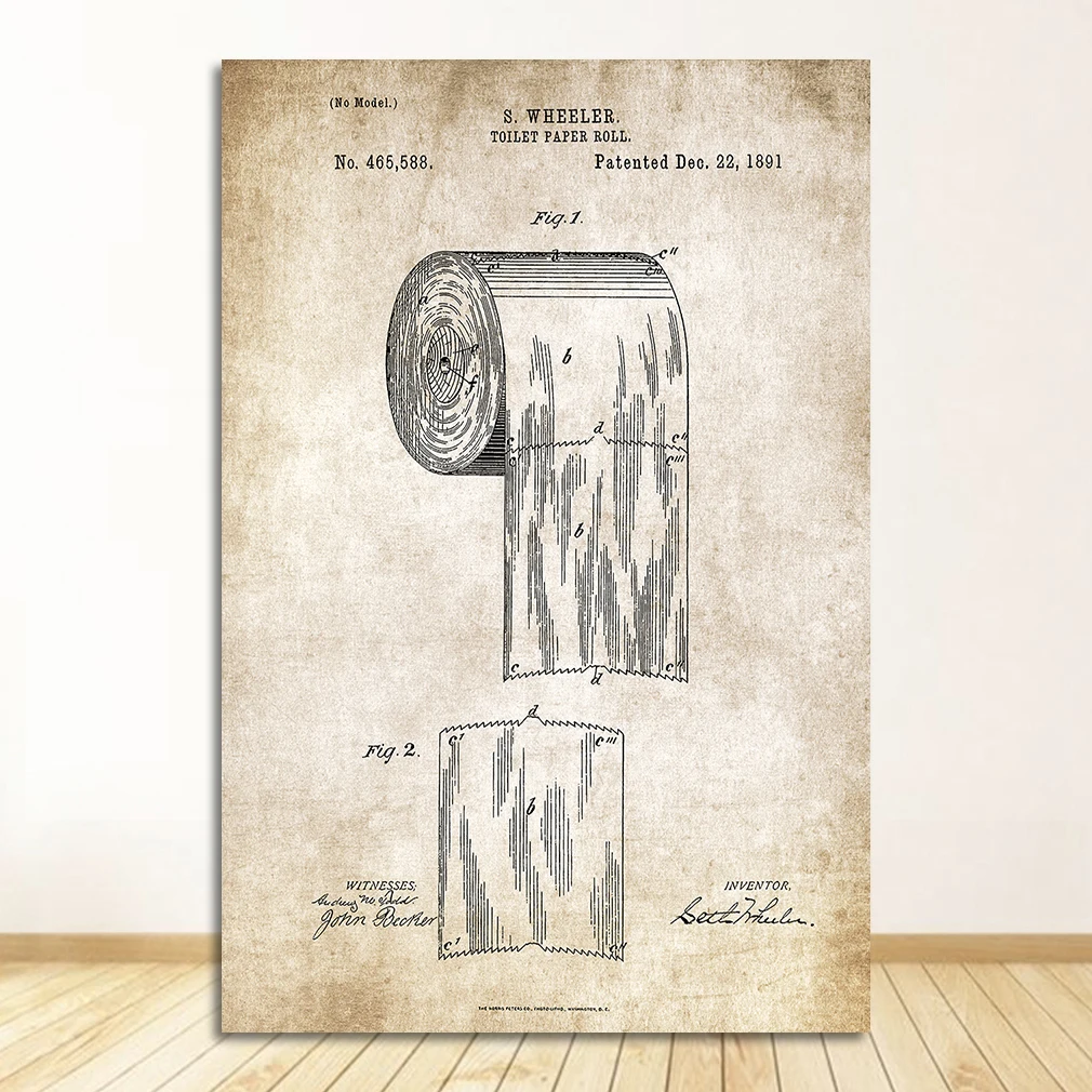 

Винтажный патентный постер на холсте