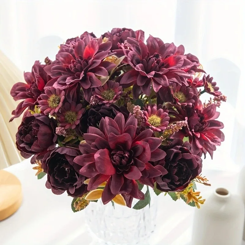 1 шт. лидер продаж искусственные цветы шелковые маргаритки Рождественское