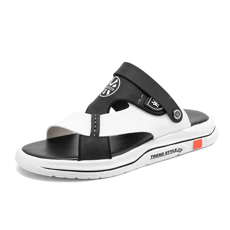 

Men's Beach ShoesCasual Leather Shoes Sandals Leather Sandals Slippers Dual-purpose Shoes Fashion Trendy Shoes