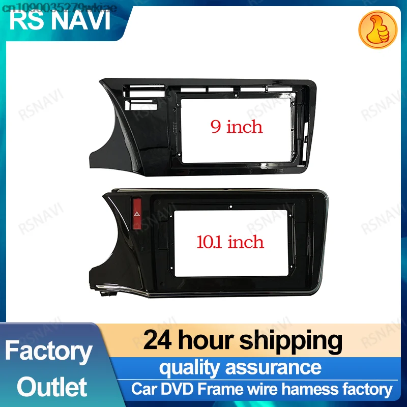 Радиоприемник 2Din 9/10 1 дюйм для Honda City Greiz Gienia 2014 + панель правого руля установка