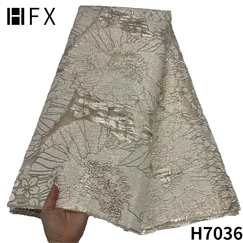 Африканская кружевная ткань HFX 2022 Высококачественная из парчи нигерийская с