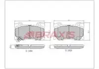 

Aaa0407 для тормозной колодки INFINITI FX 50 QX 70 09 370 Z 09 Z 09
