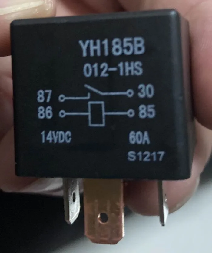 Новинка реле YH185B 012-1HS (V4-1A-12V-60A) 4 контакта релейное основание
