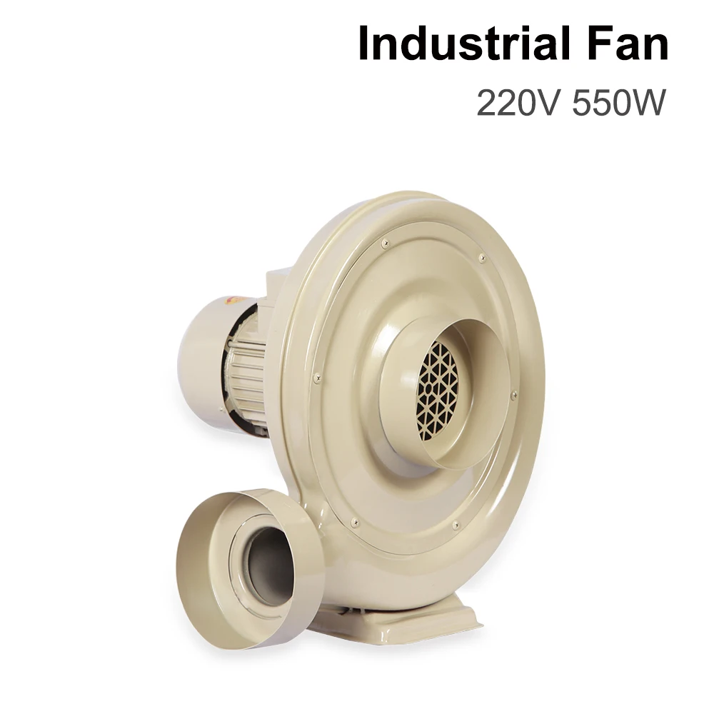 

Exhaust Fan Air Blower 220V 550W Centrifugal type for CO2 Laser Engraver Cutting Machine Medium Pressure Lower Noise