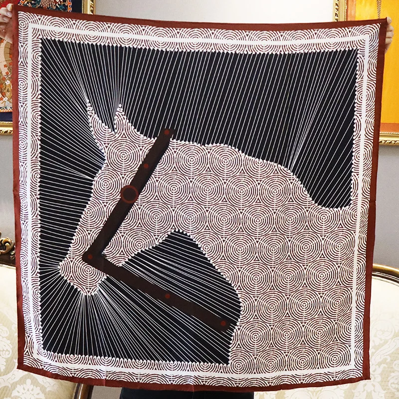 

Summer 88*88cm Twill Silk Square Scarf 100% Silk Scarf Shawl Luxury Brand Woman Scarf Shawls for Veils Woman Scarves for Neck