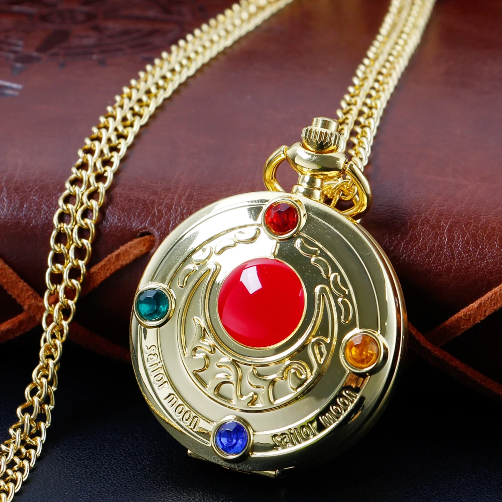 Girly Quartz Pendant Pocket Watch Necklace Beautiful Simple Clock  Women Classic Roman Numeral Memorial Gifts relógio de bolso images - 6