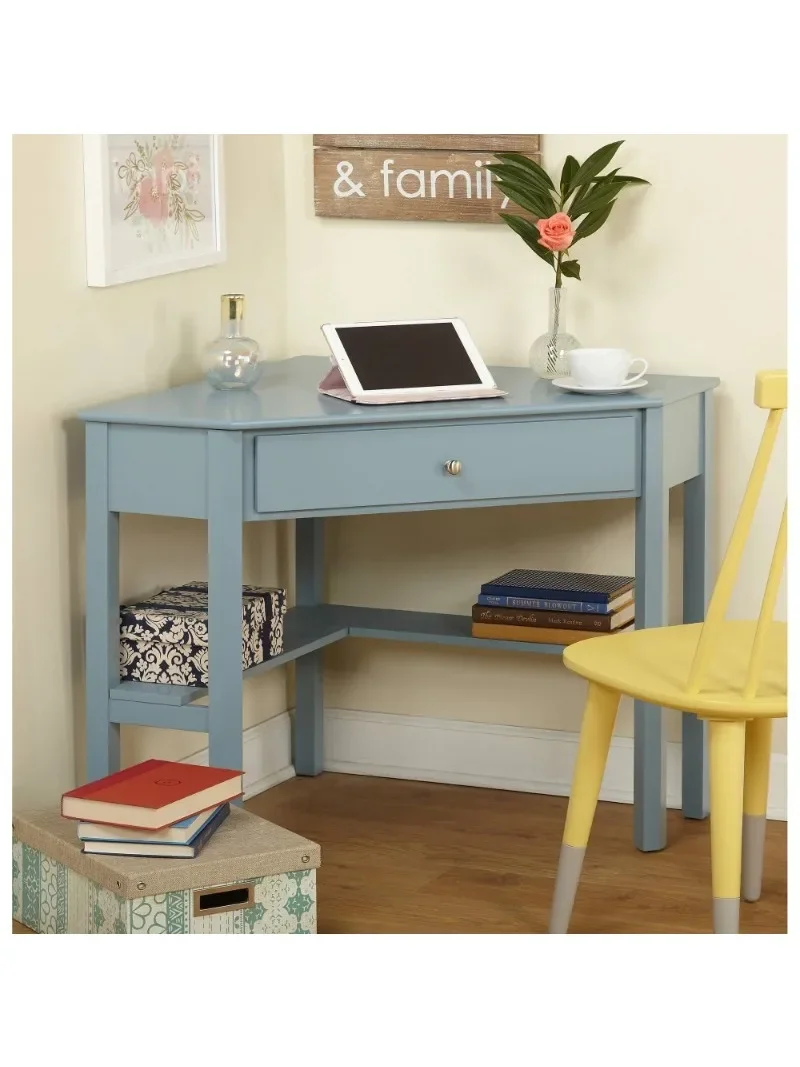 

Эллен угловой письменный стол, античный синий