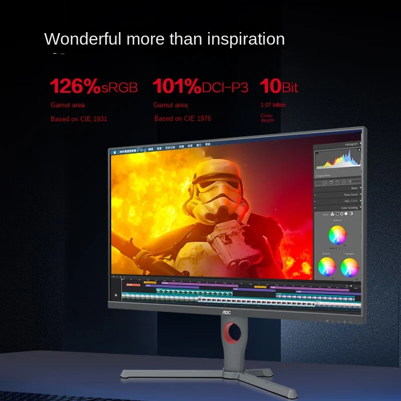 Экран AOC27 дюймов 2K высокой четкости 180 Гц IPS esports Q27G10E для настольного компьютера 144