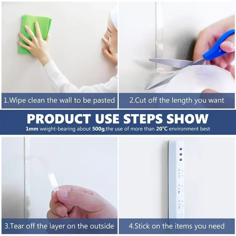 5 м 3 супер прочная двусторонняя клейкая лента для автомобиля спальни кухни