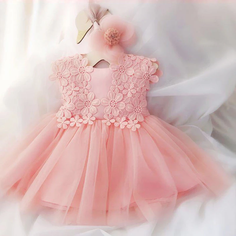

Baby Girl Clothes Vestidos Infantil For Girls Princess Lace Tutu Infant Birthday Party Evening Newborn Dress 3 6 months 1 Year