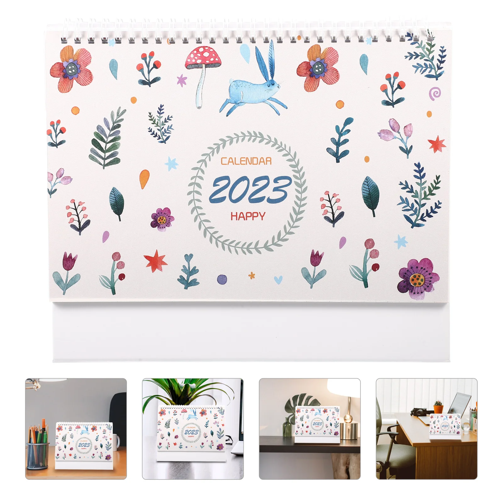 

Calendar Desk Planner Standing Desktop Table Calendars Monthly Office Planning Schedule Tent Tabletop Rabbit Year Flipup Memo