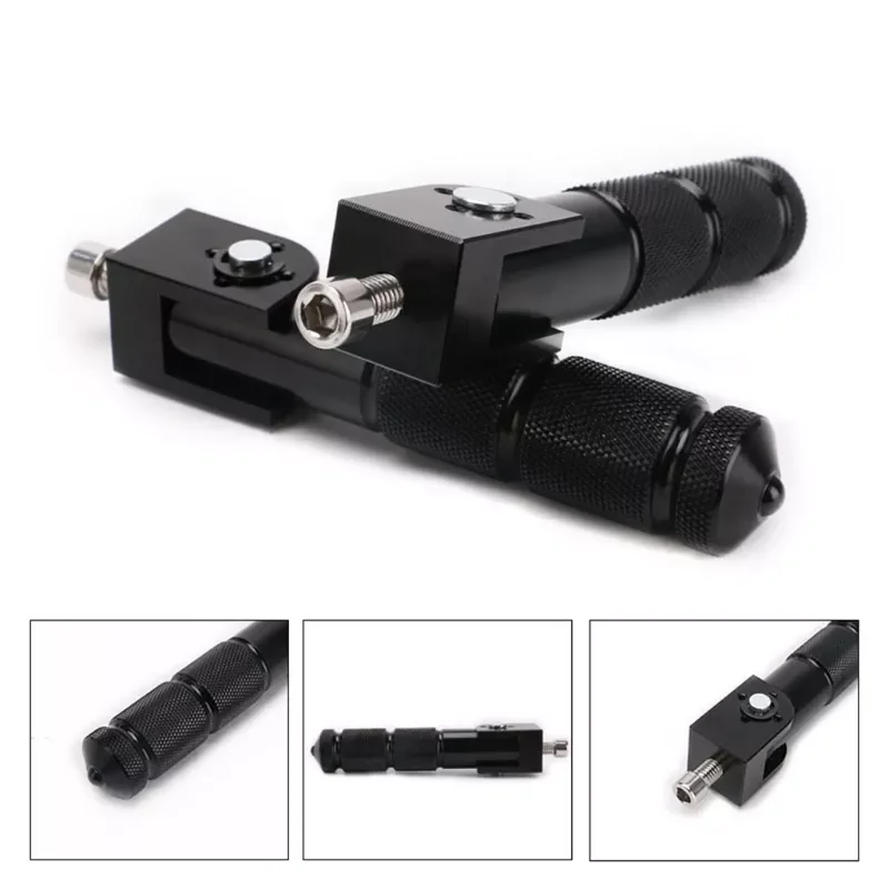 

2 Pcs M8 Universal Motorcycle Motor Bike Folding Footrests Footpegs Foot Rests Pegs Rear Pedals Set CNC Aluminum Motorcycle Part