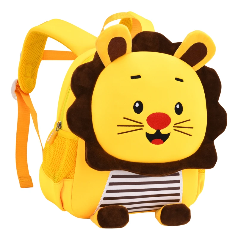Children School Bags For Boys Kids School Backpacks Lion Lightweight Waterproof Bagpack Toddler Anti-lost Kidergarten Schoolbags