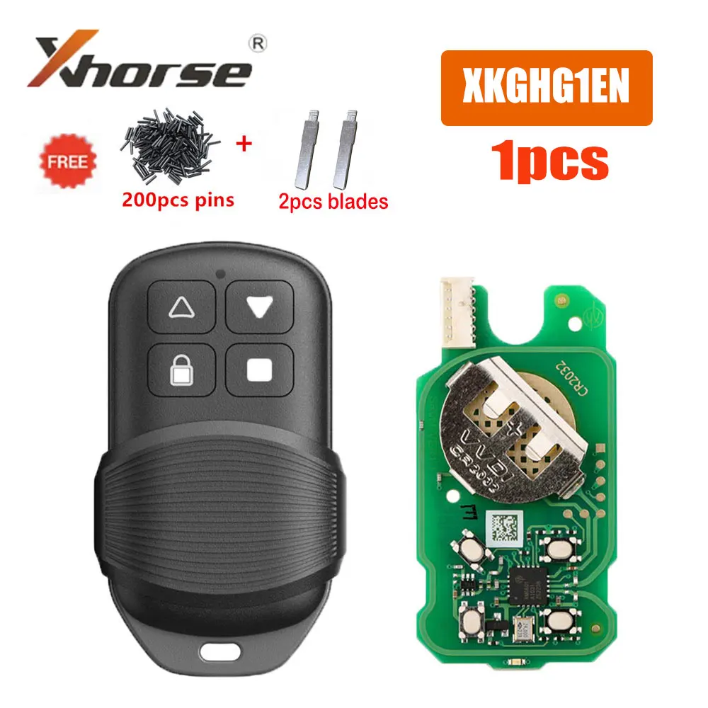 

1pcs Xhorse XKGHG1EN Masker Garage Remote 315 /433Mhz Switch Frequency Support Data Recovery Function Work with VVdi KEY Tool