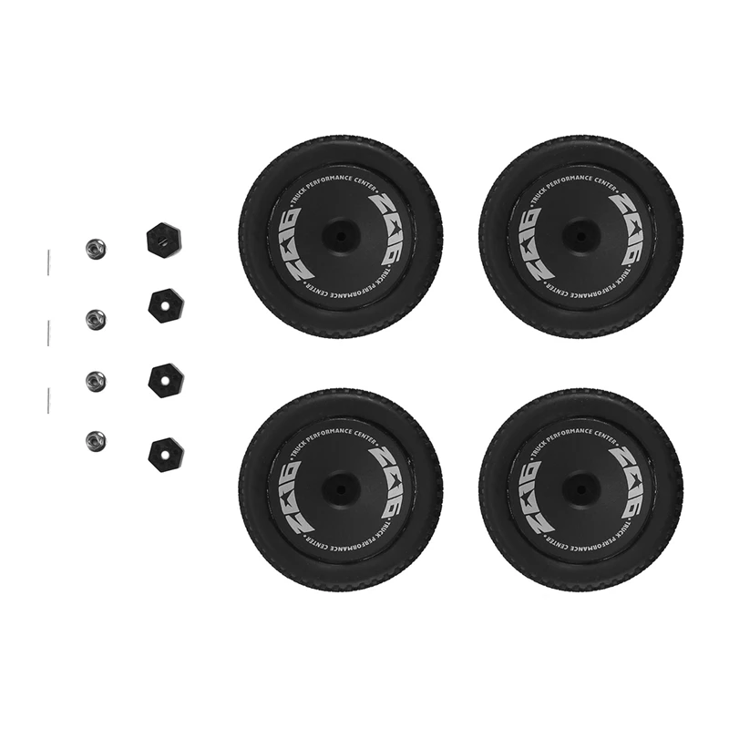 

8Pcs Rubber Wheel Tire Tyre With Hex Nut For Wltoys 144001 144010 124016 124017 124018 124019 RC Car Upgrade Parts,1