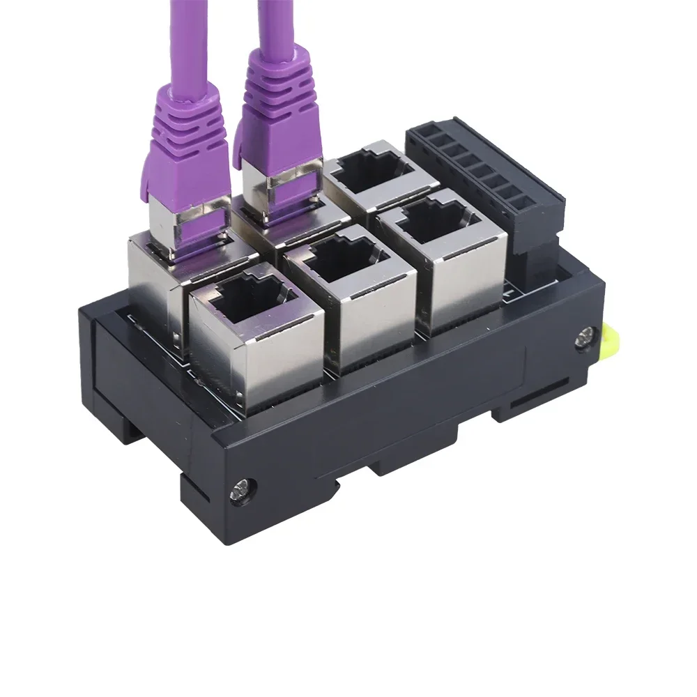 Фото Кабель-переходник RJ45 для сетевого порта на 8-контактный 2/3/4/5/6-портовый концентратор-коммутатор, преобразователь последовательных сигналов RS232 RS485 RS422 №3