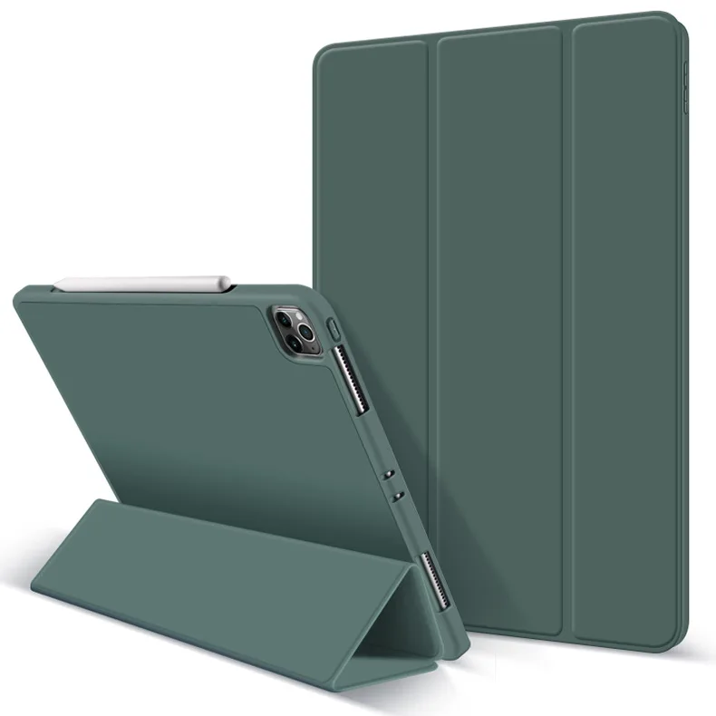 

Applicable iPad Protective Case with Pen Slot 11-Inch Tri-Fold iPad Protective Case 10.9 Leather Case Ipadpro Protective Case