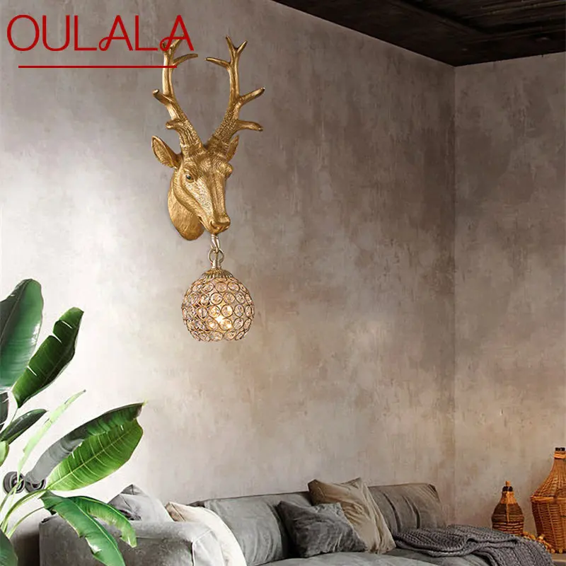 

OULALA Contemporary Lamps Wall Lights Creative Animal Design Sconce Led for Home Living Bedroom Bedside Porch Decor