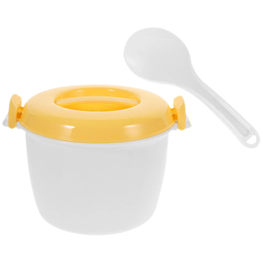 

Microwave Lunch Box Rice Cups Cooker Steamer Mini Portable Bento Maker Plastic Containers Simple Microwaveable