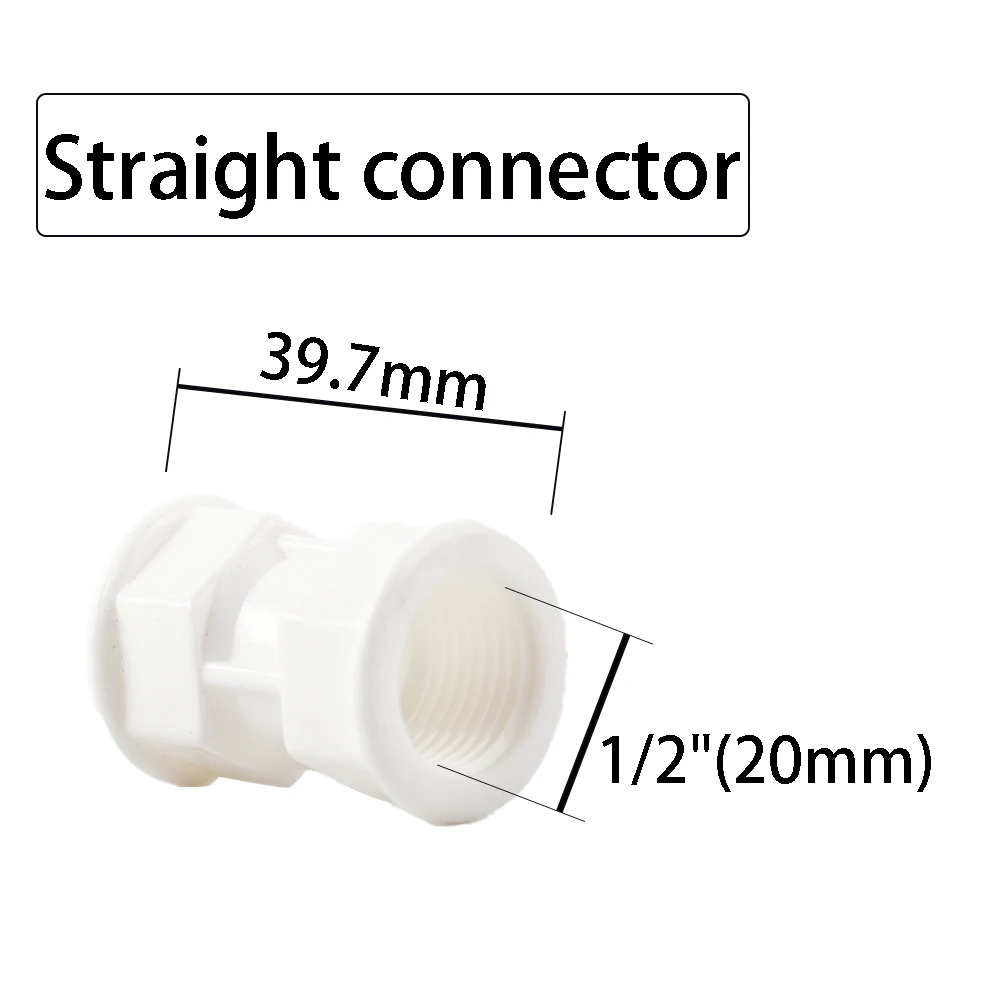 

Пластиковый соединитель для садового водопровода GI Yuling 1/2"-1", белый